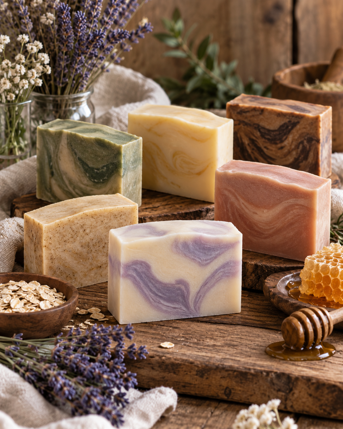 Cold-Processed Soaps