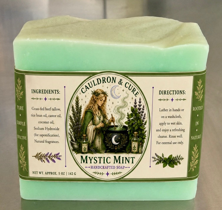 Mystic Mint Cold-Processed Soap